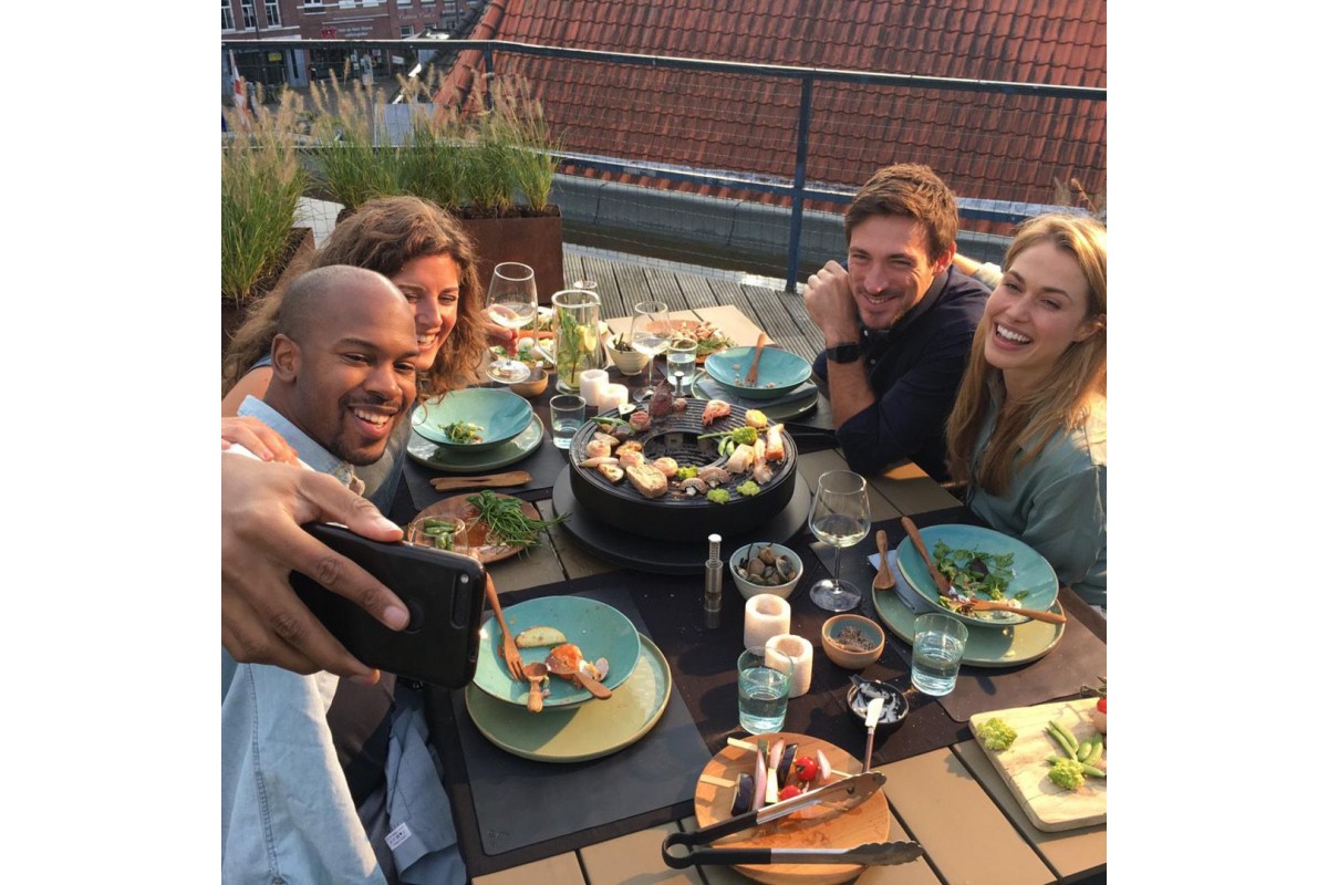 Портативный настольный гриль c Tabl''O со стартером и щипцами