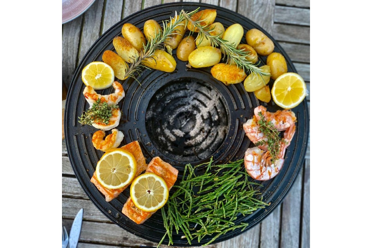 Портативный настольный гриль c Tabl''O со стартером и щипцами