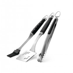Набор из 3-х предметов из нержавеющей стали Napoleon President's Edition (щипцы, лопатка, кисточка) 70036