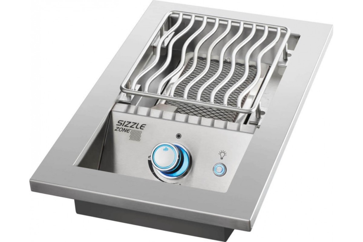 Одинарная инфракрасная горелка SIZZLE ZONE Napoleon BIB10IRPSS -CE для встраивания с крышкой из нержавеющей стали
