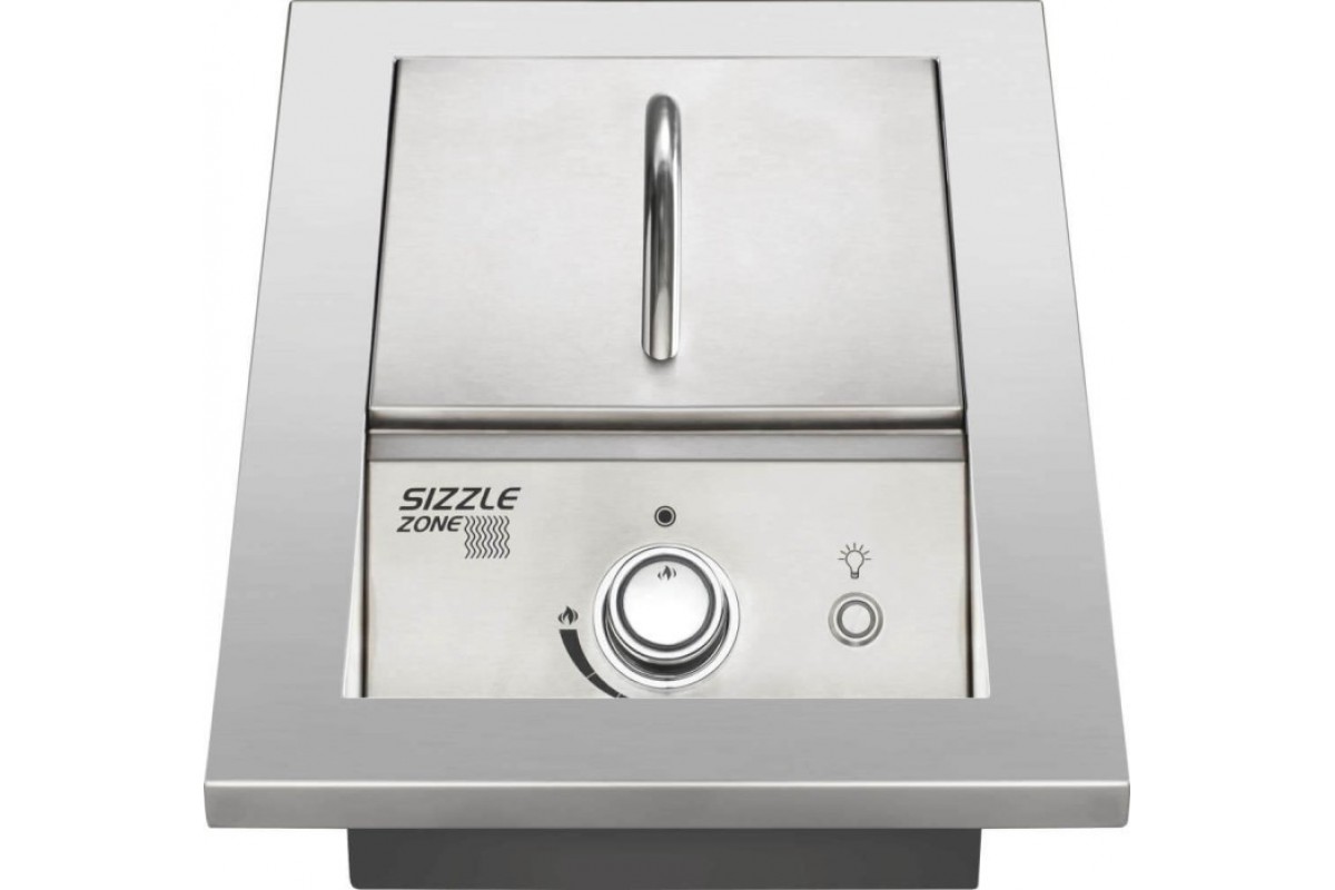 Одинарная инфракрасная горелка SIZZLE ZONE Napoleon BIB10IRPSS -CE для встраивания с крышкой из нержавеющей стали