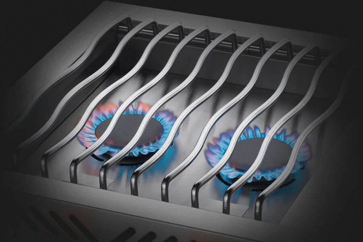 Двойная конфорка для встраивания с крышкой из нержавеющей стали Napoleon BIB18RTPSS-CE