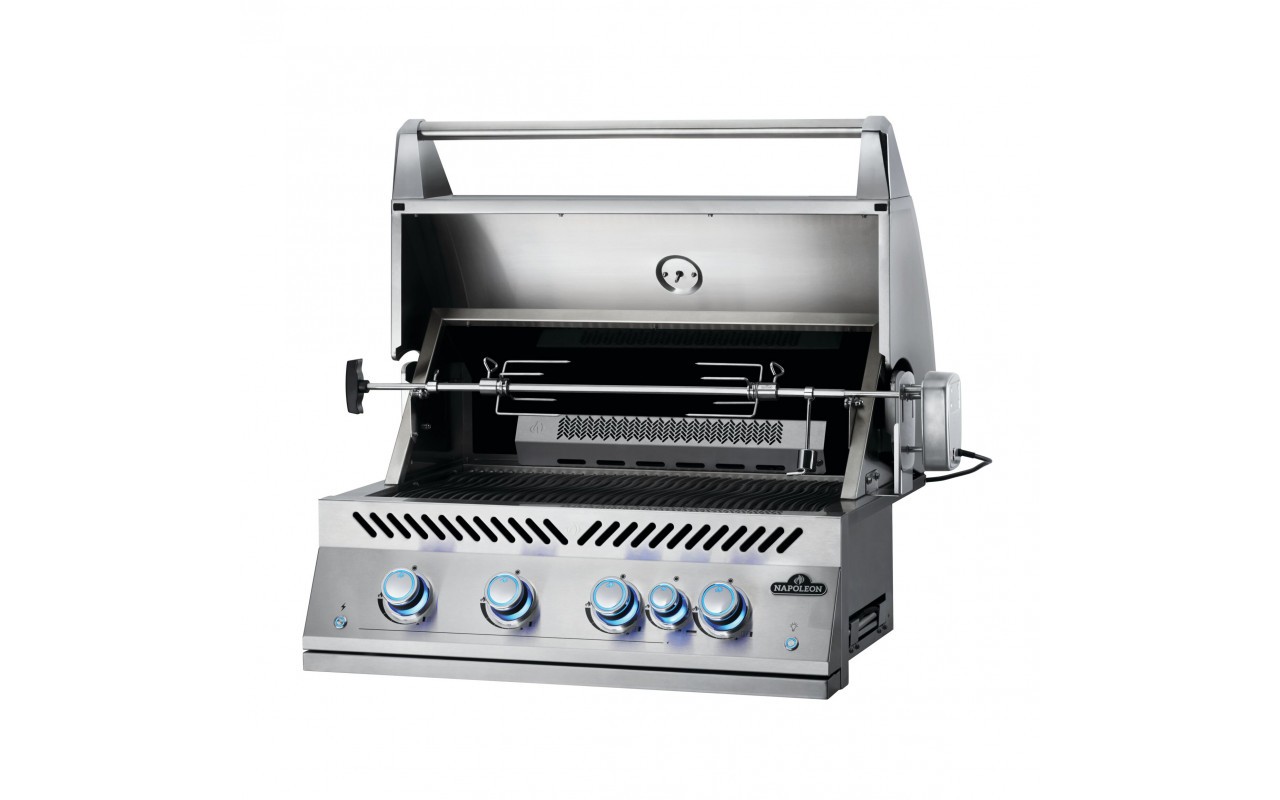 Встраиваемый газовый гриль Napoleon 700 Series BIG32 c вертелом нерж сталь BIG32RBPSS-1