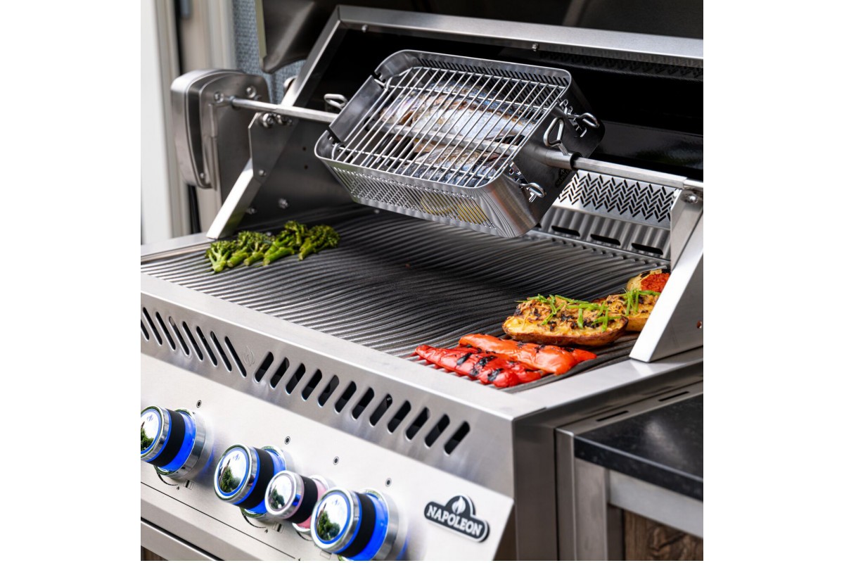 Встраиваемый газовый гриль Napoleon 700 Series BIG32 c вертелом нерж сталь BIG32RBPSS-1