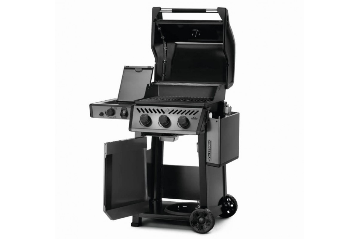 Газовый гриль Napoleon Freestyle 365 с боковой конфоркой Sizzle Zone и дверкой, графитовый F365DSIBPGT-RU
