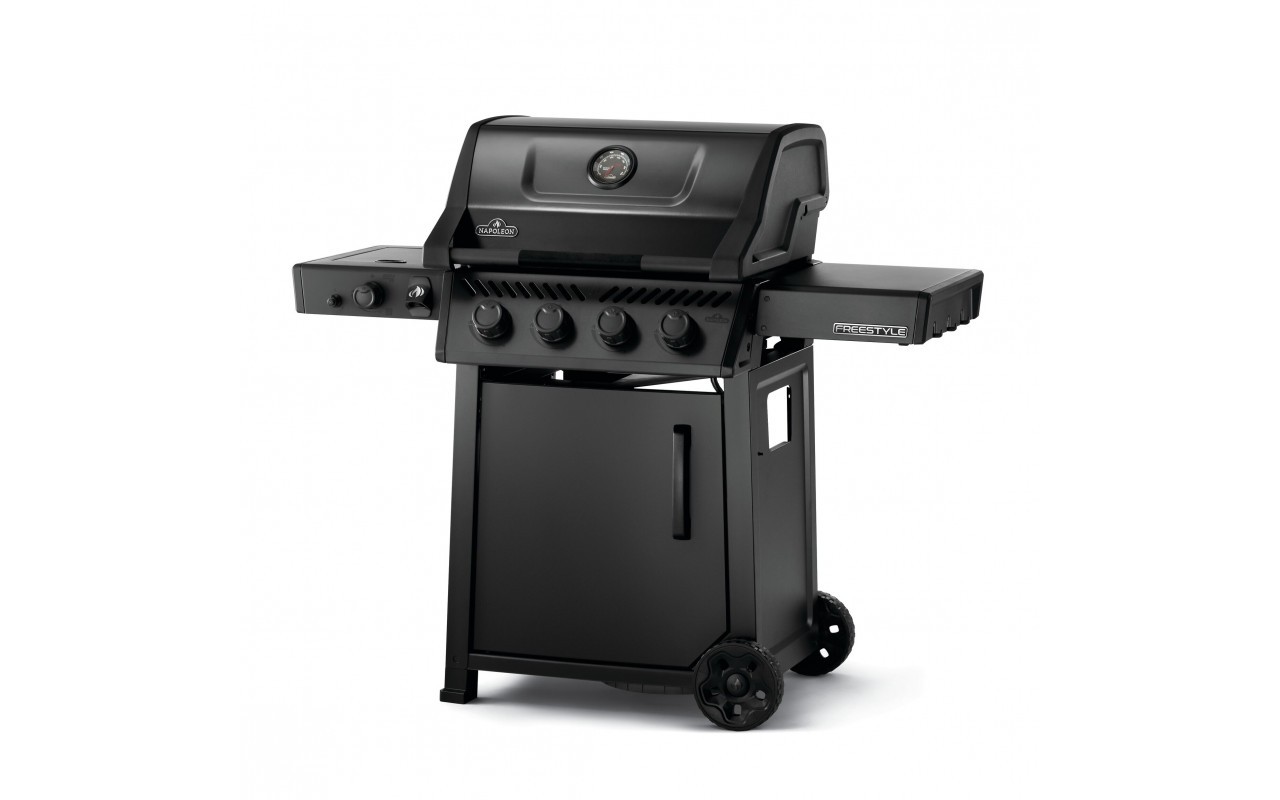 Газовый гриль Freestyle 425 с боковой конфоркой Sizzle Zone и дверкой, черный мат F425DSIBPK-RU-PHM