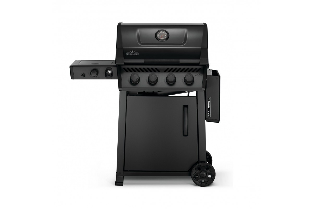 Газовый гриль Freestyle 425 с боковой конфоркой Sizzle Zone и дверкой, черный мат F425DSIBPK-RU-PHM