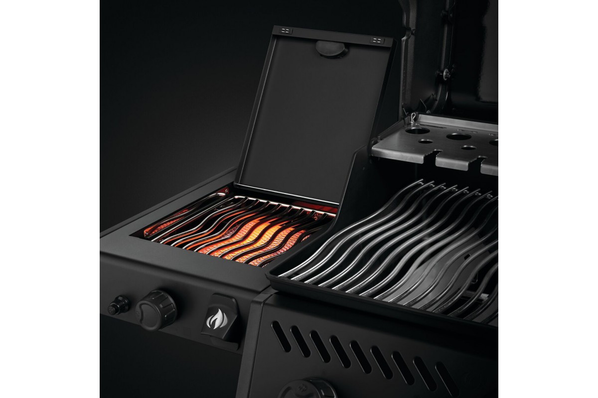 Газовый гриль Freestyle 425 с боковой конфоркой Sizzle Zone и дверкой, черный мат F425DSIBPK-RU-PHM