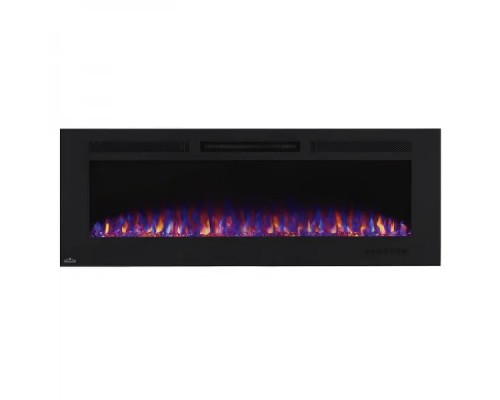 Камин электрический горизонтальный Allure Phantom 60 с металлической сеткой, черный мат (NEFL60FH-MT-EU)