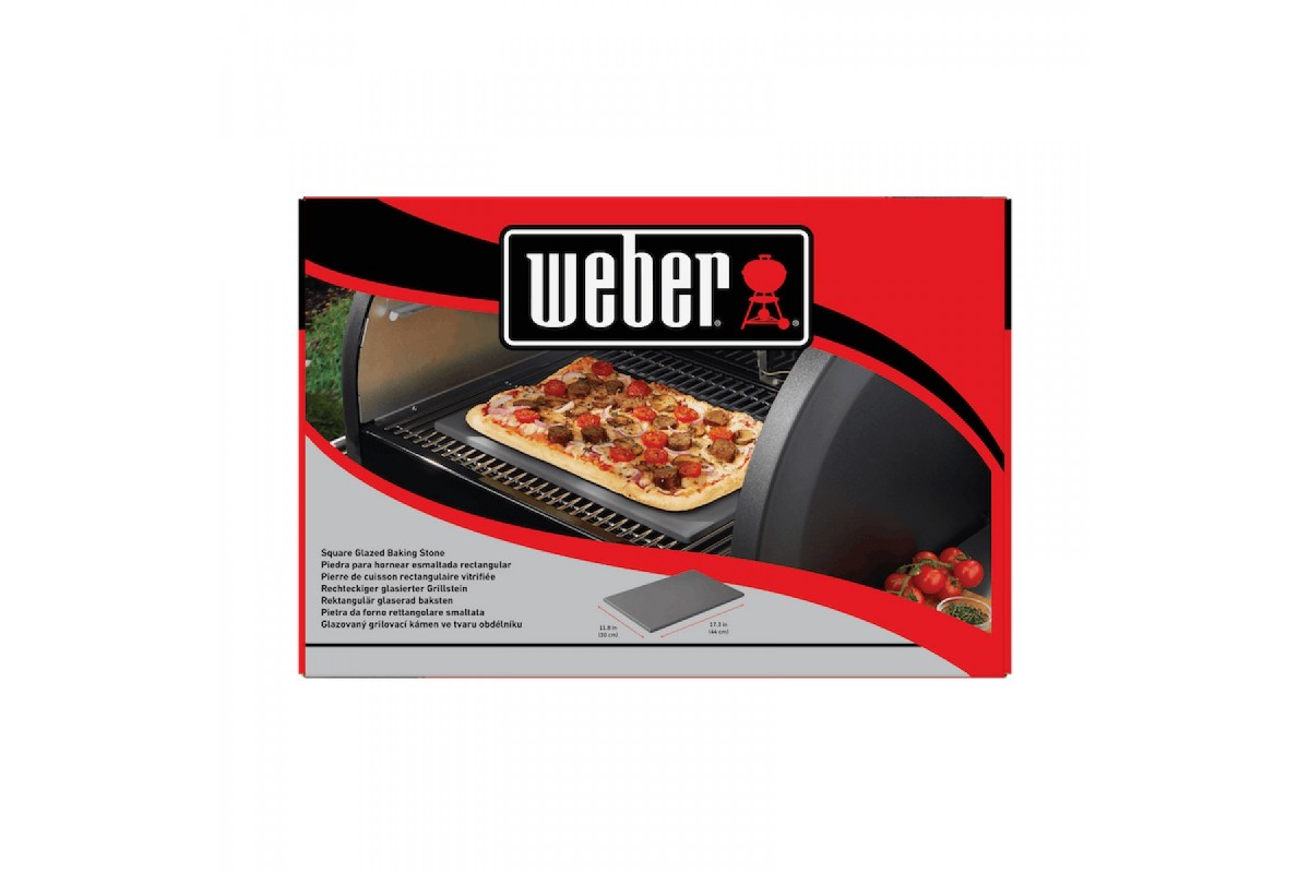 Керамічний глазурований камінь для піци 30 x 44 см Weber 18414