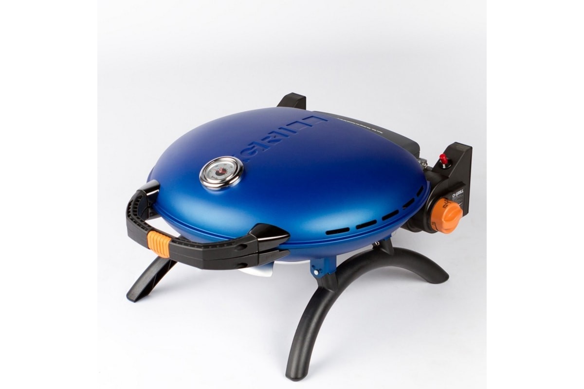 Портативний переносний газовий гриль O-GRILL 600T, синій