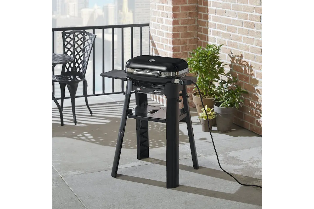 Подставка со столиком для электрического гриля Weber Lumin Compact 6616