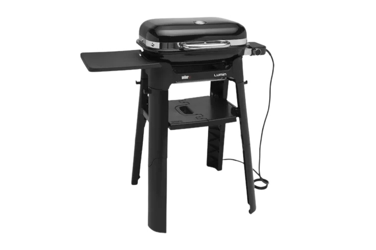 Електричний гриль Weber Lumin Compact з підставкою чорний 91010879