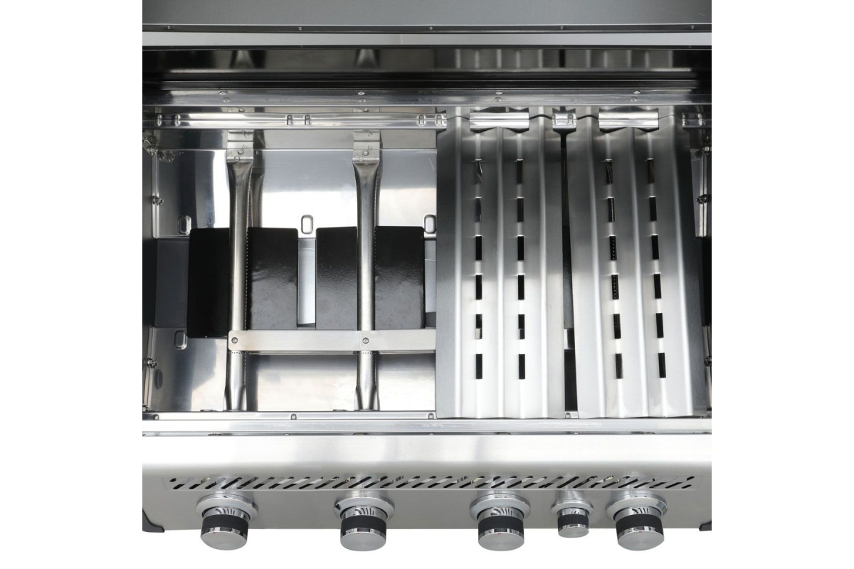 Встраиваемый газовый гриль SANTOS Free S-410, с задней горелкой, нержавеющая сталь 890673