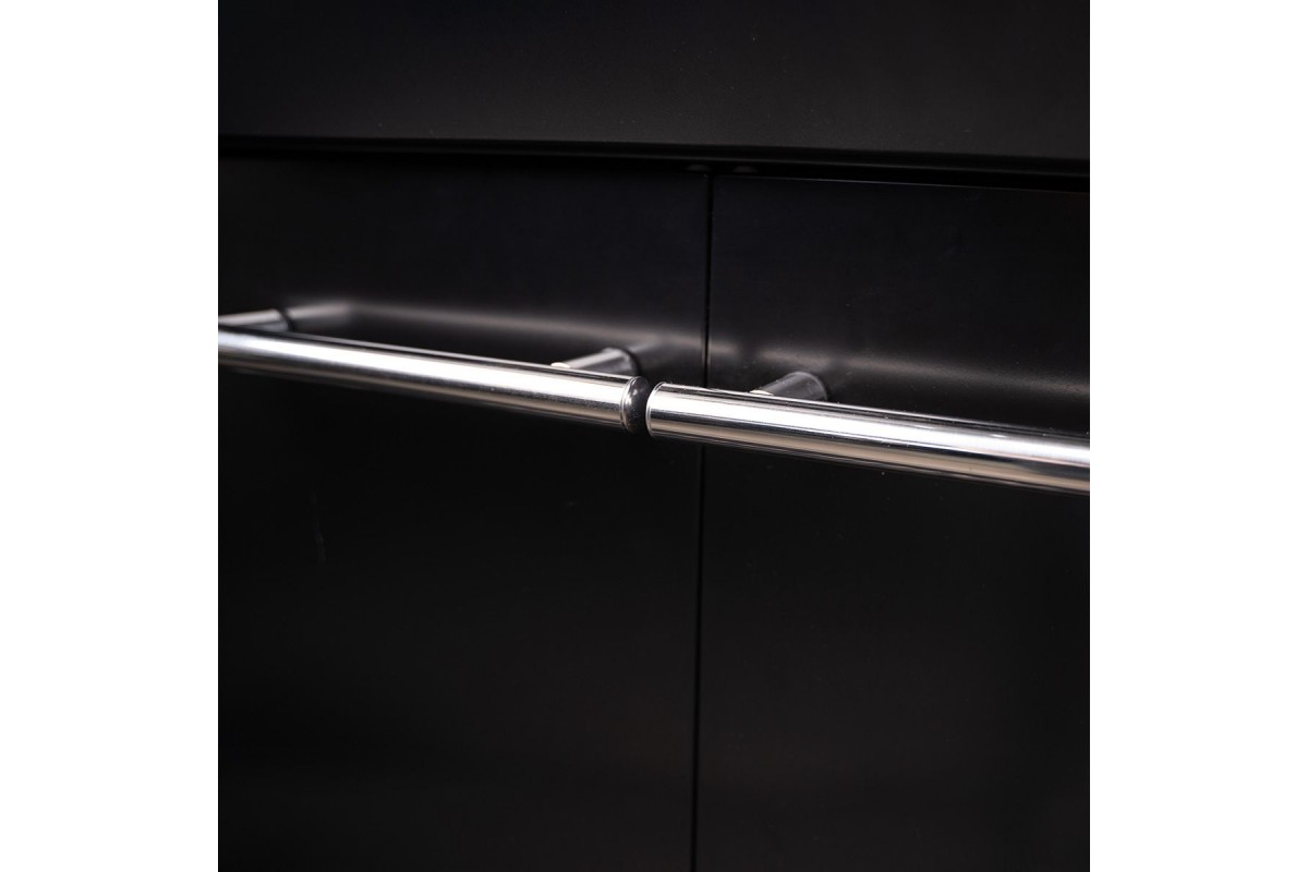 Газовый гриль SANTOS S-418 All Black, с боковой и задней горелкой, черный полностью 890055