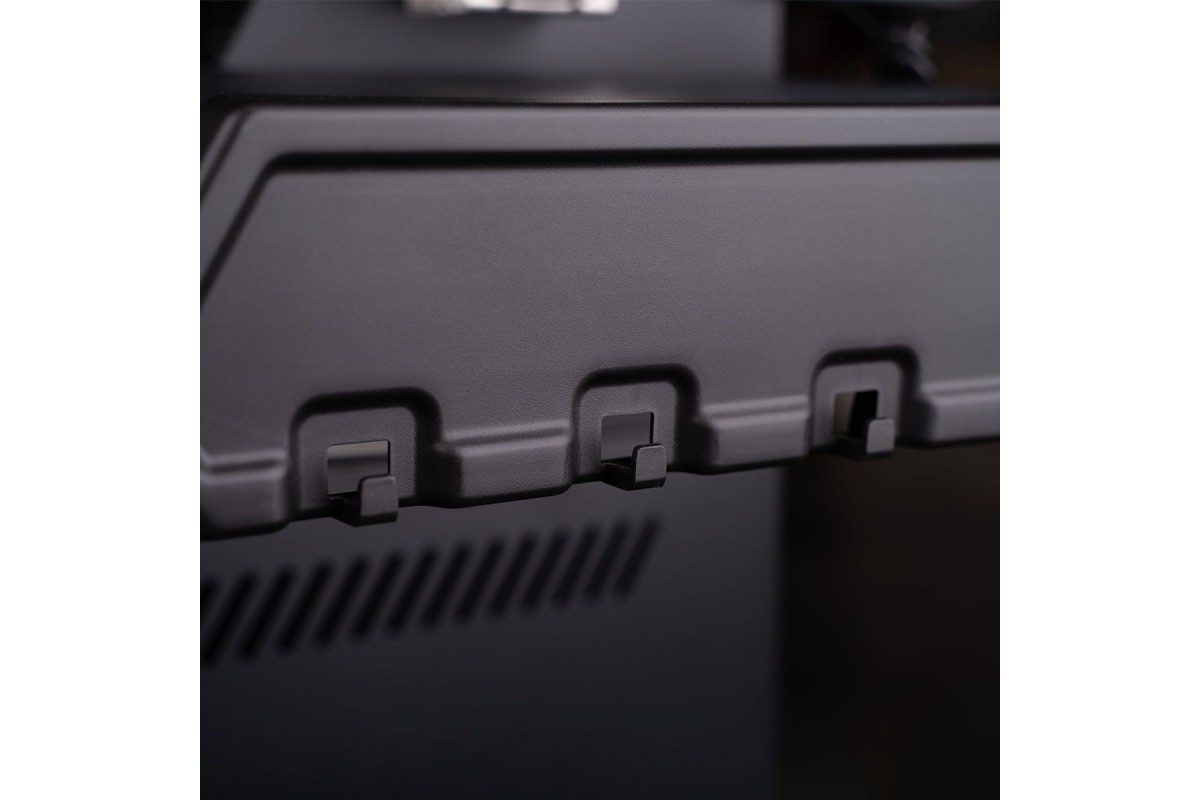 Газовый гриль SANTOS S-418 Black, с боковой и задней горелкой, черный 900297