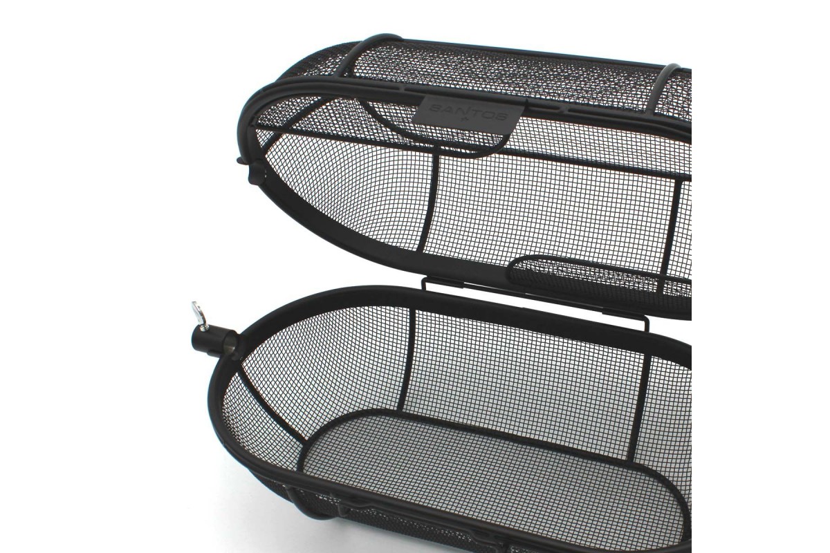 Корзина-сетка для вертела SANTOS, для гриля, круглая, черная, антипригарная 897535