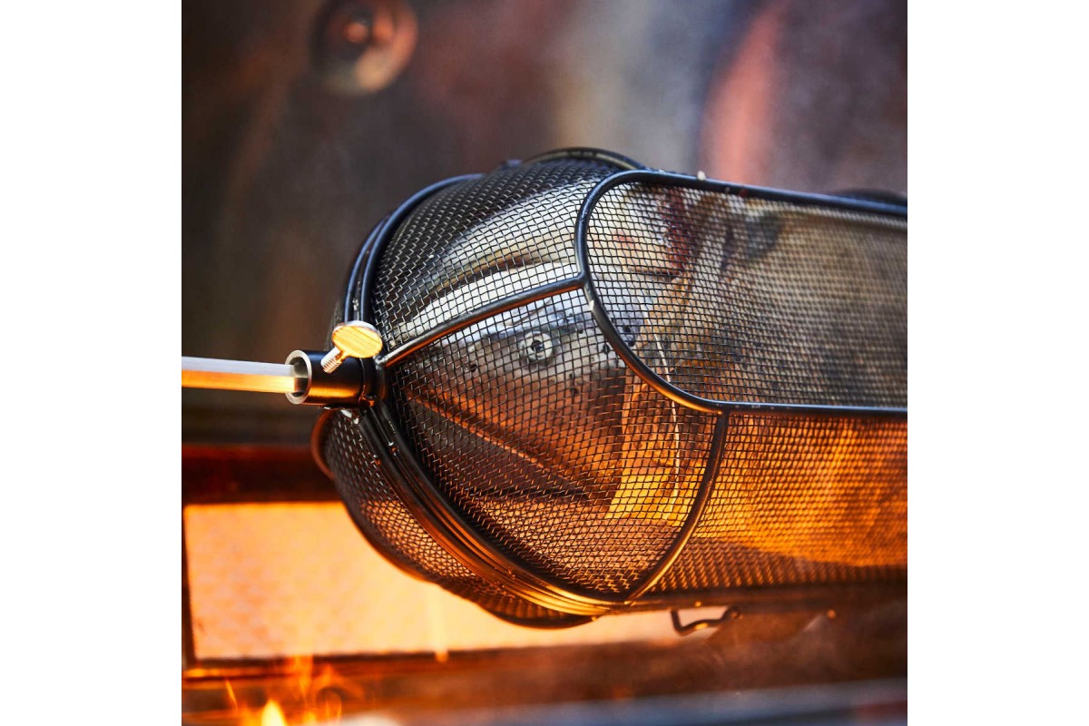 Корзина-сетка для вертела SANTOS, для гриля, круглая, черная, антипригарная 897535