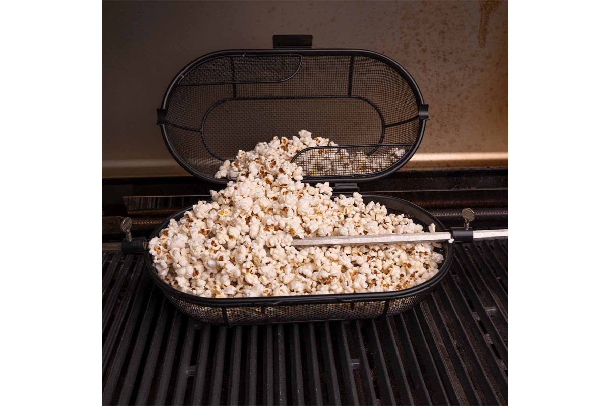 Корзина-сетка для вертела SANTOS, для гриля, круглая, черная, антипригарная 897535