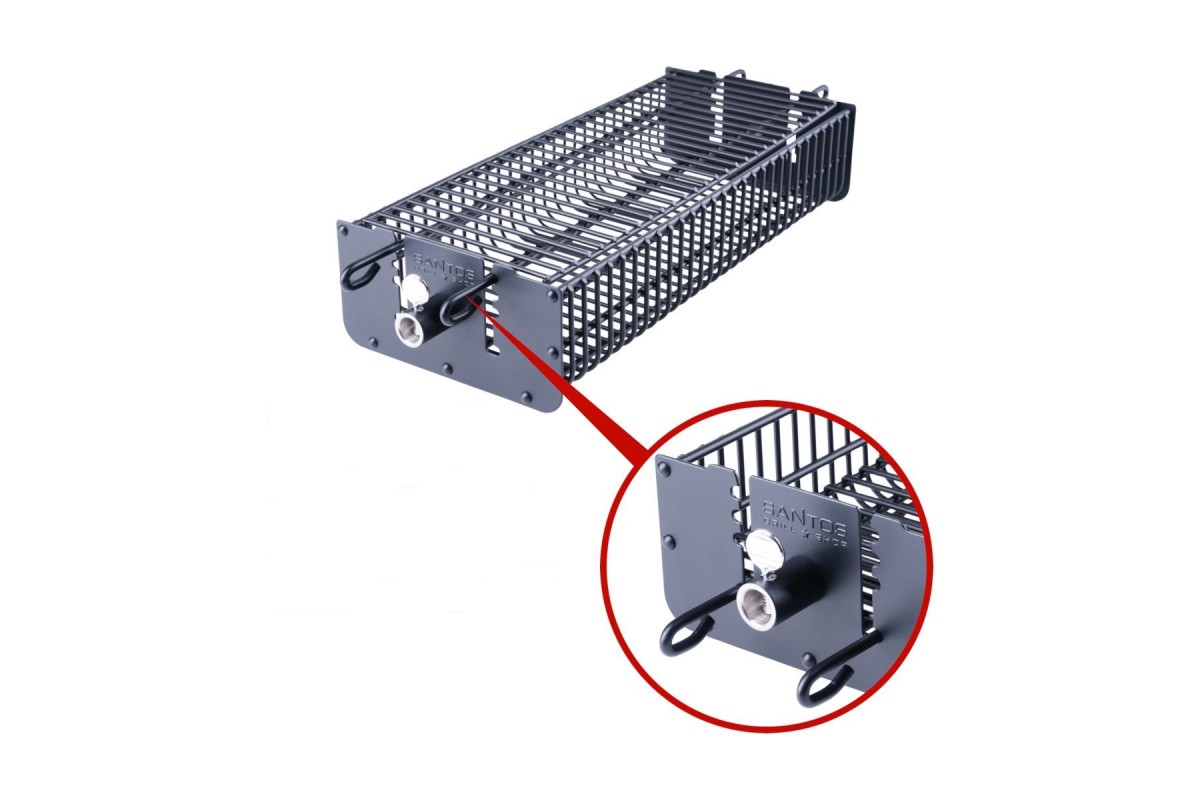Корзина для вертела SANTOS, для гриля, квадратная, черная, антипригарная 897528