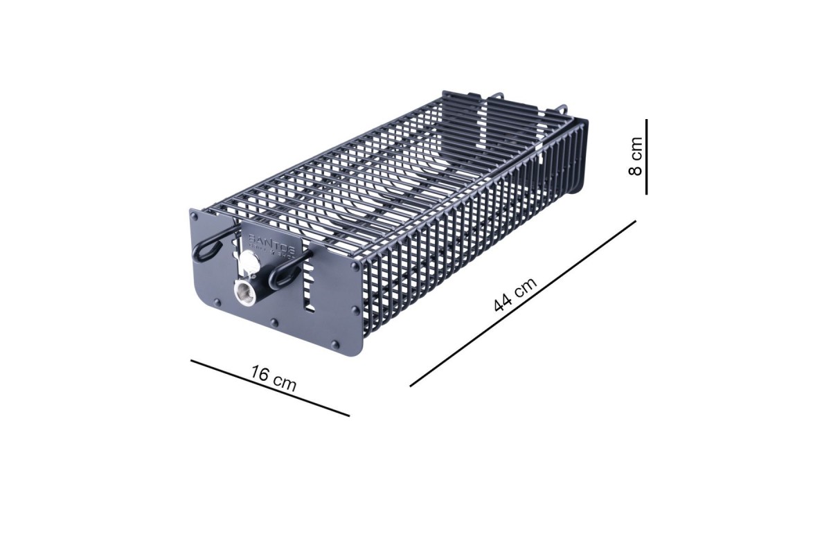 Корзина для вертела SANTOS, для гриля, квадратная, черная, антипригарная 897528