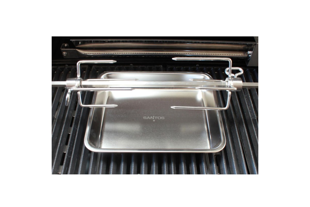 Поддон из нержавеющей стали для гриля SANTOS, малый, 26,9 х 4 х 20,9 см 899416
