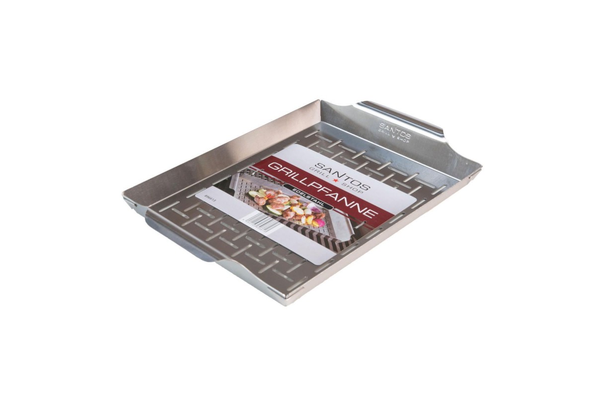 Вок-противень для овощей SANTOS M, нержавеющая сталь, 33 х 22,4 см 896613