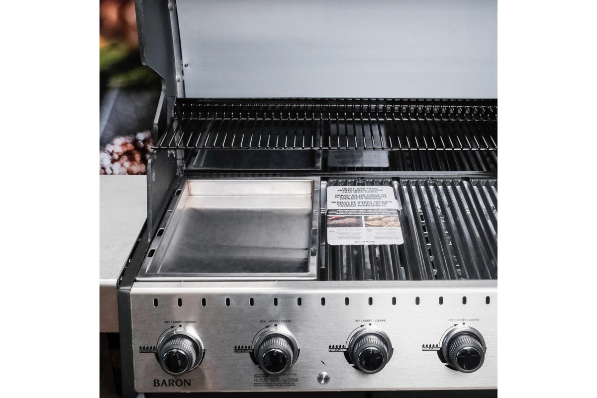 Вок-противень для гриля SANTOS, вставка для грилей Broil King Baron, нержавеющий 900075