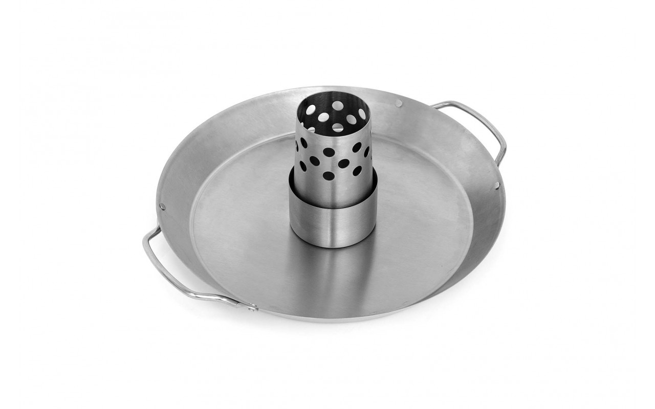 Подставка для курицы с поддоном из нержавейки GRILLI 777300