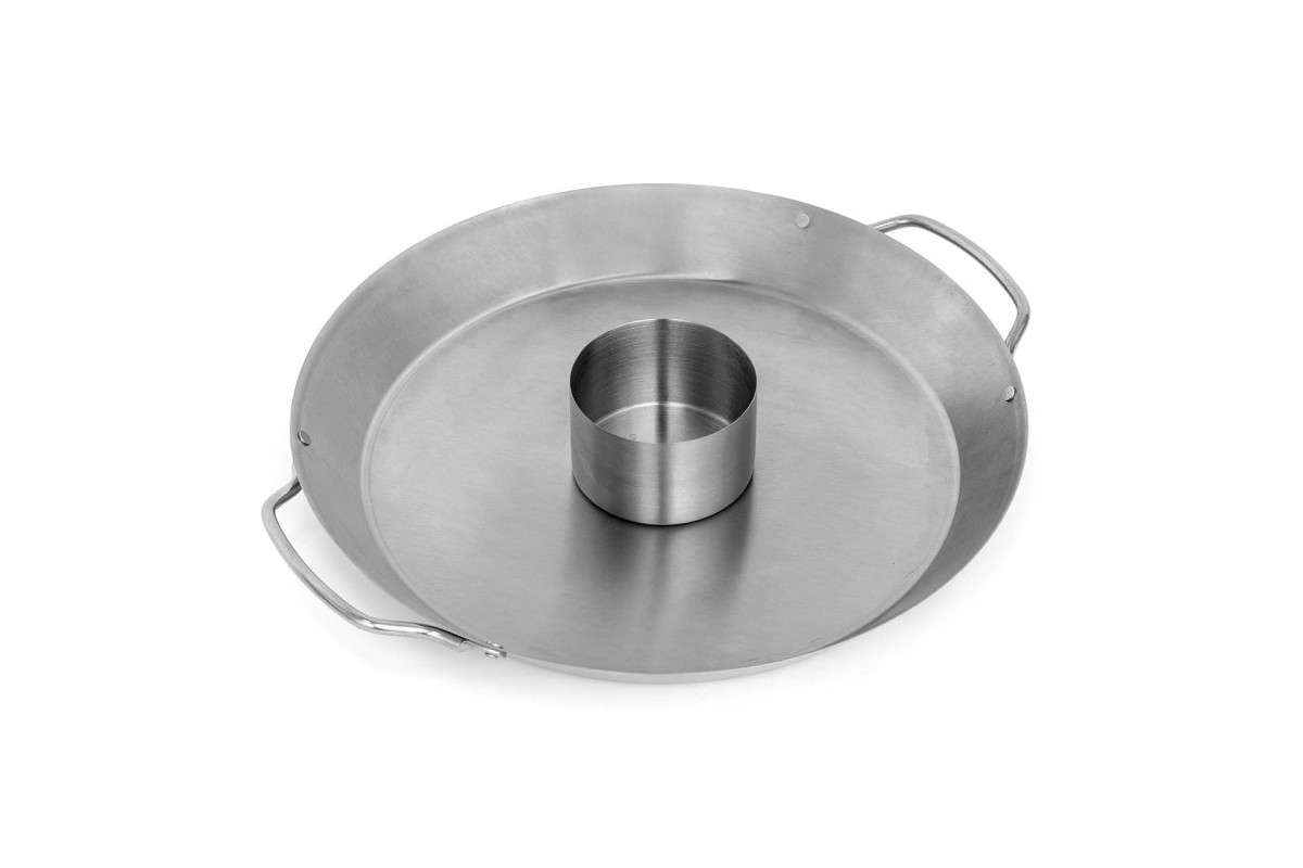 Подставка для курицы с поддоном из нержавейки GRILLI 777300