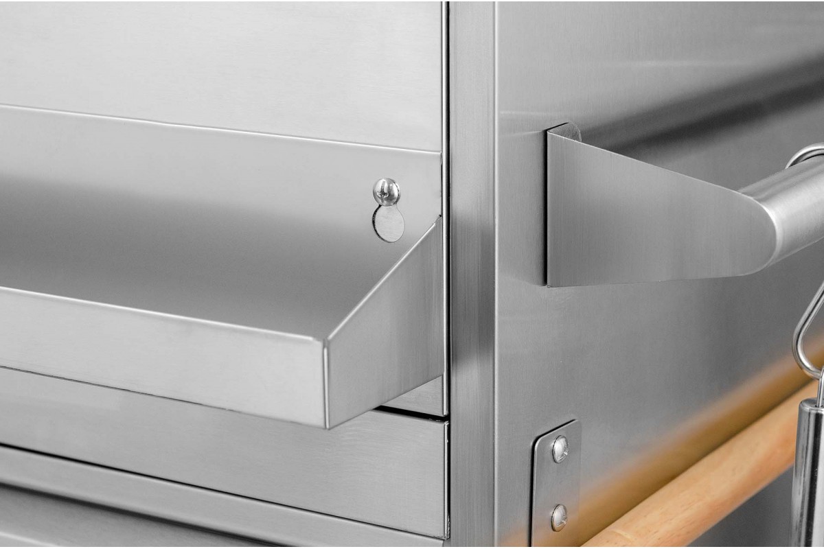 Угольная печь для пиццы из нержавеющей стали GRILLI 777339