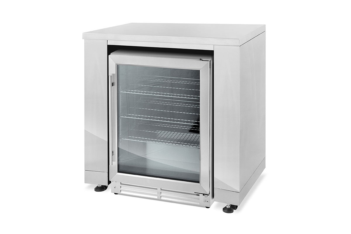 Окремо стоячий модуль під холодильник із нержавіючої сталі GRILLI 777336
