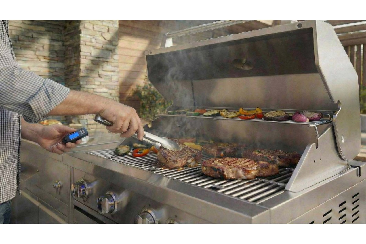 Окремо стоячий модуль під холодильник із нержавіючої сталі GRILLI 777336