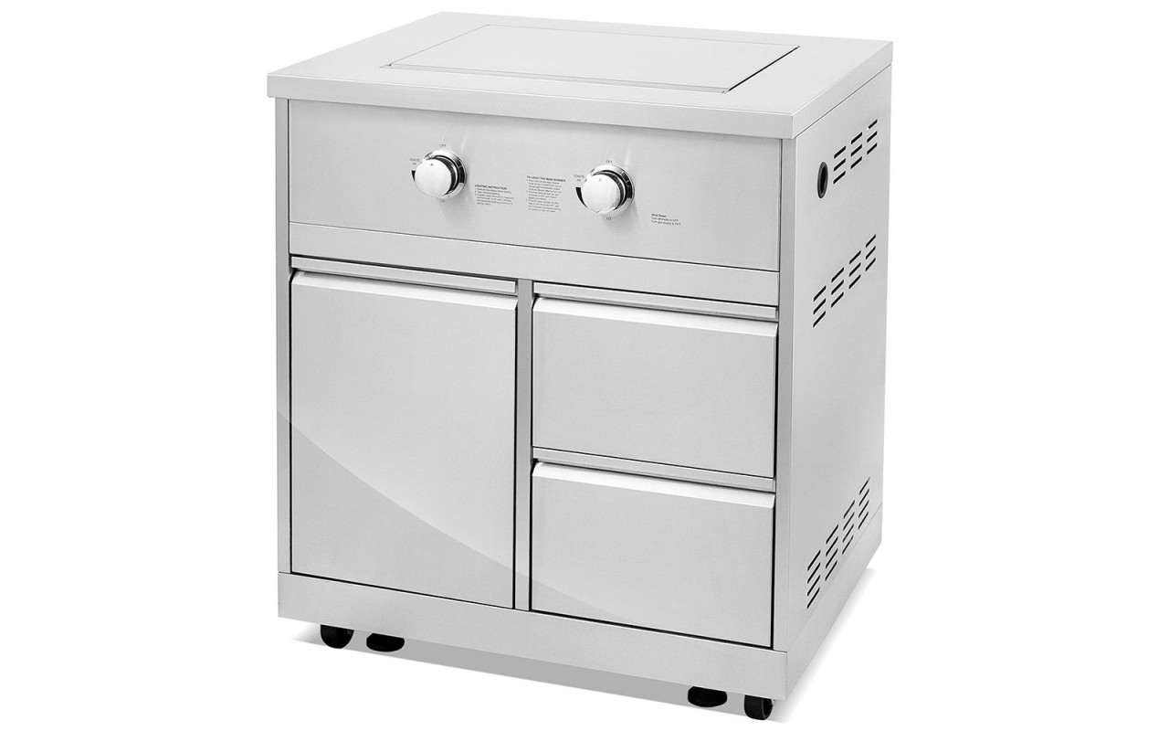 Встраиваемый модуль с двойной газовой конфоркой из нержавеющей стали GRILLI 777333