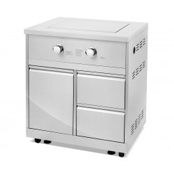 Встраиваемый модуль с двойной газовой конфоркой из нержавеющей стали GRILLI 777333