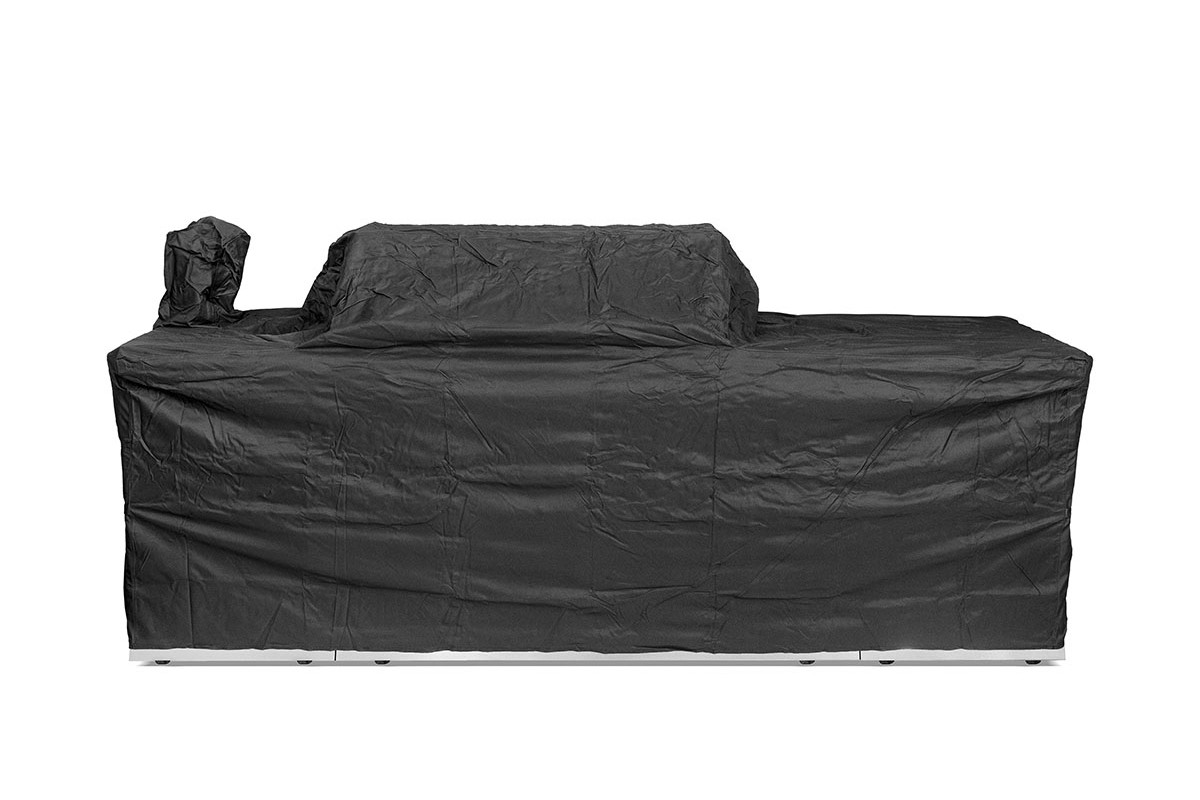 Уличная кухня-барбекю с газовым грилем Admiral, мойкой и холодильником GRILLI 777430