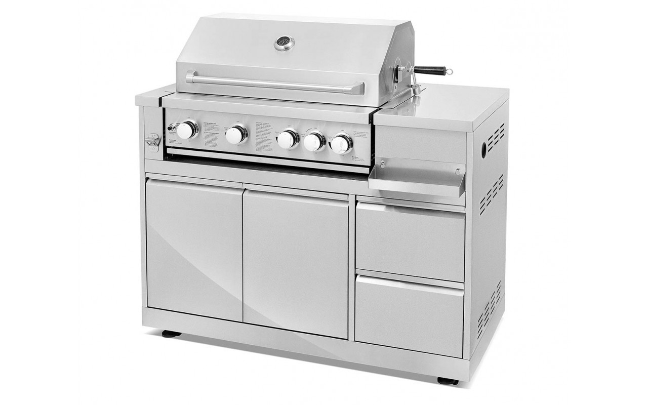 Окремо стоячий модуль під вбудований гриль з нержавіючої сталі GRILLI 777340