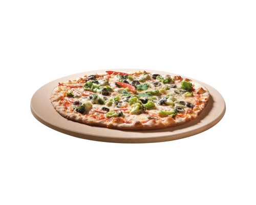 Камень для выпечки и пиццы SANTOS, для газовых грилей, грилей на угле, коптилень и духовок, круглый Ø 36,5 см 9955