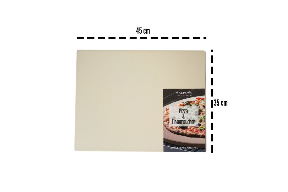 Камень для выпечки и пиццы SANTOS, для духовки и гриля, квадратный, 45 х 35 см 7744