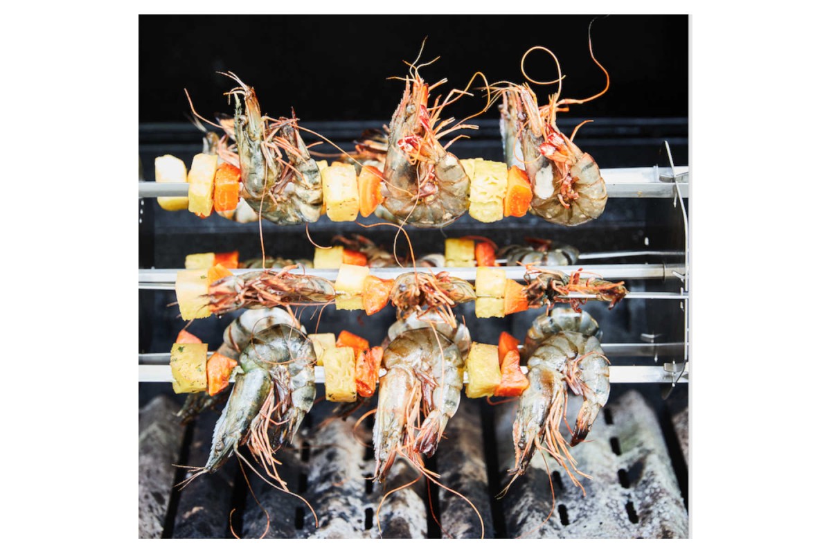 Набор шампуров для вертела SANTOS, XXL, для всех распространенных вертелей, нержавеющая сталь 898600