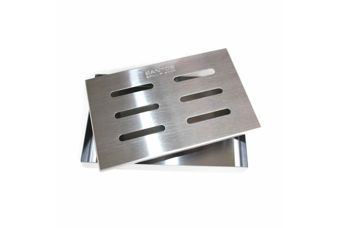 Коробочка для копчения SANTOS, из нержавеющей стали, 21 x 13 x 3,4 см. 231