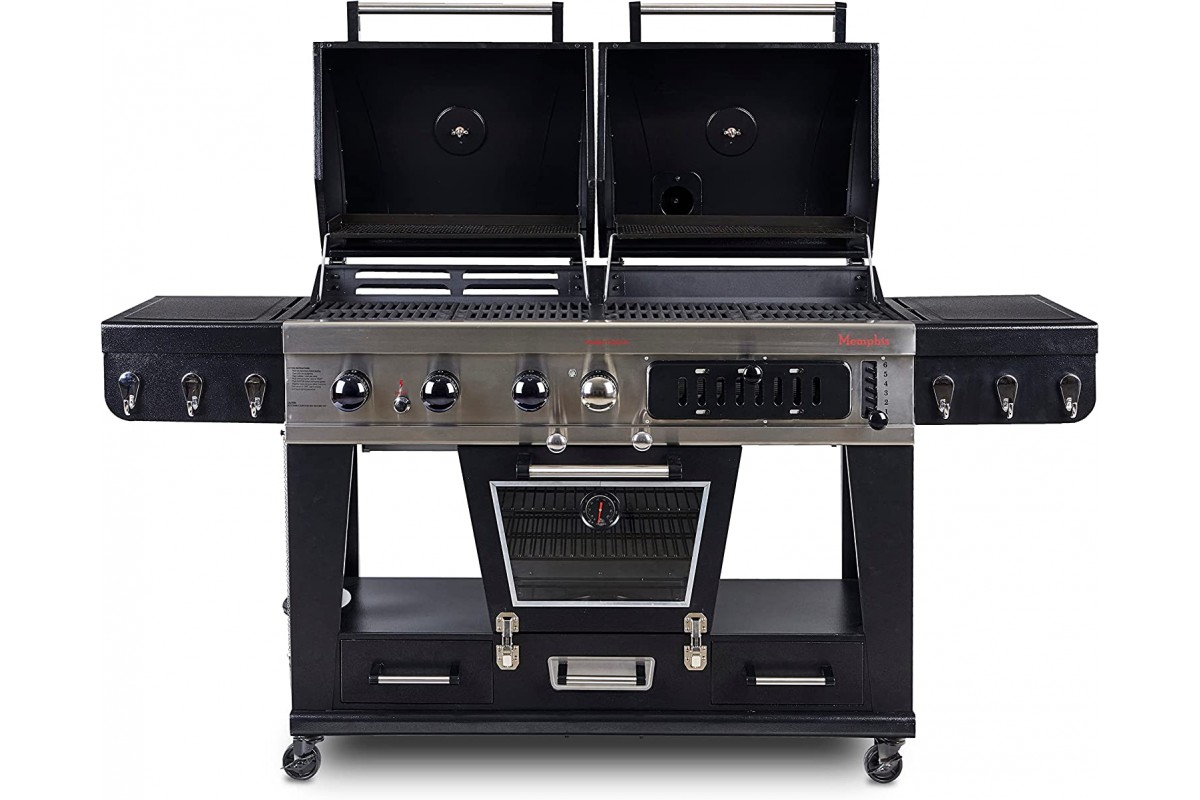 Комбинированный гриль Pit Boss Memphis Ultimate Combo угольно-газовый с коптильной камерой 10617