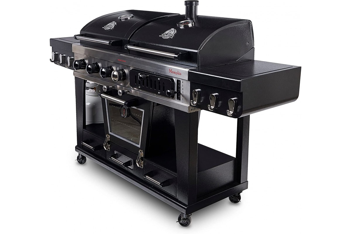 Комбинированный гриль Pit Boss Memphis Ultimate Combo угольно-газовый с коптильной камерой 10617
