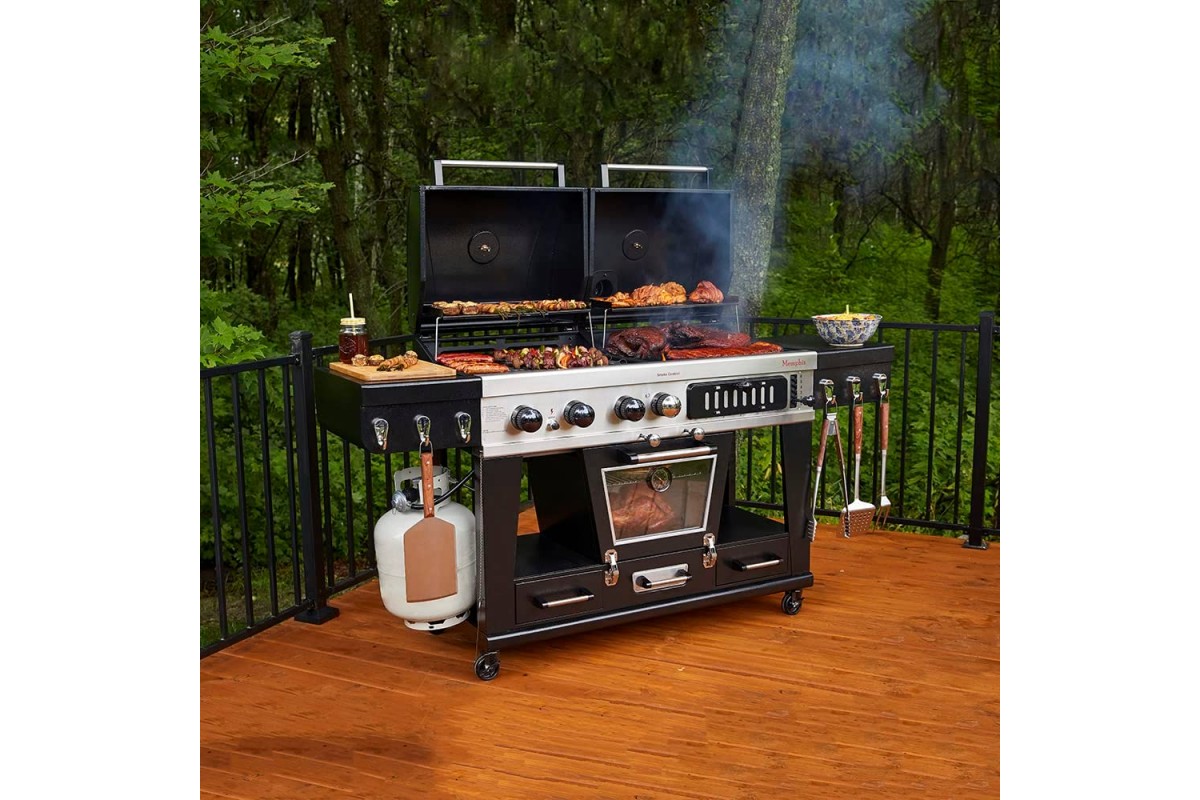 Комбинированный гриль Pit Boss Memphis Ultimate Combo угольно-газовый с коптильной камерой 10617