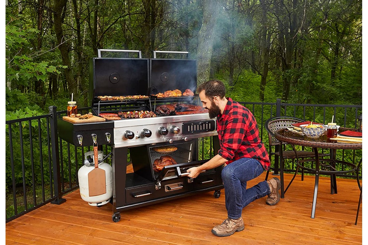 Комбинированный гриль Pit Boss Memphis Ultimate Combo угольно-газовый с коптильной камерой 10617
