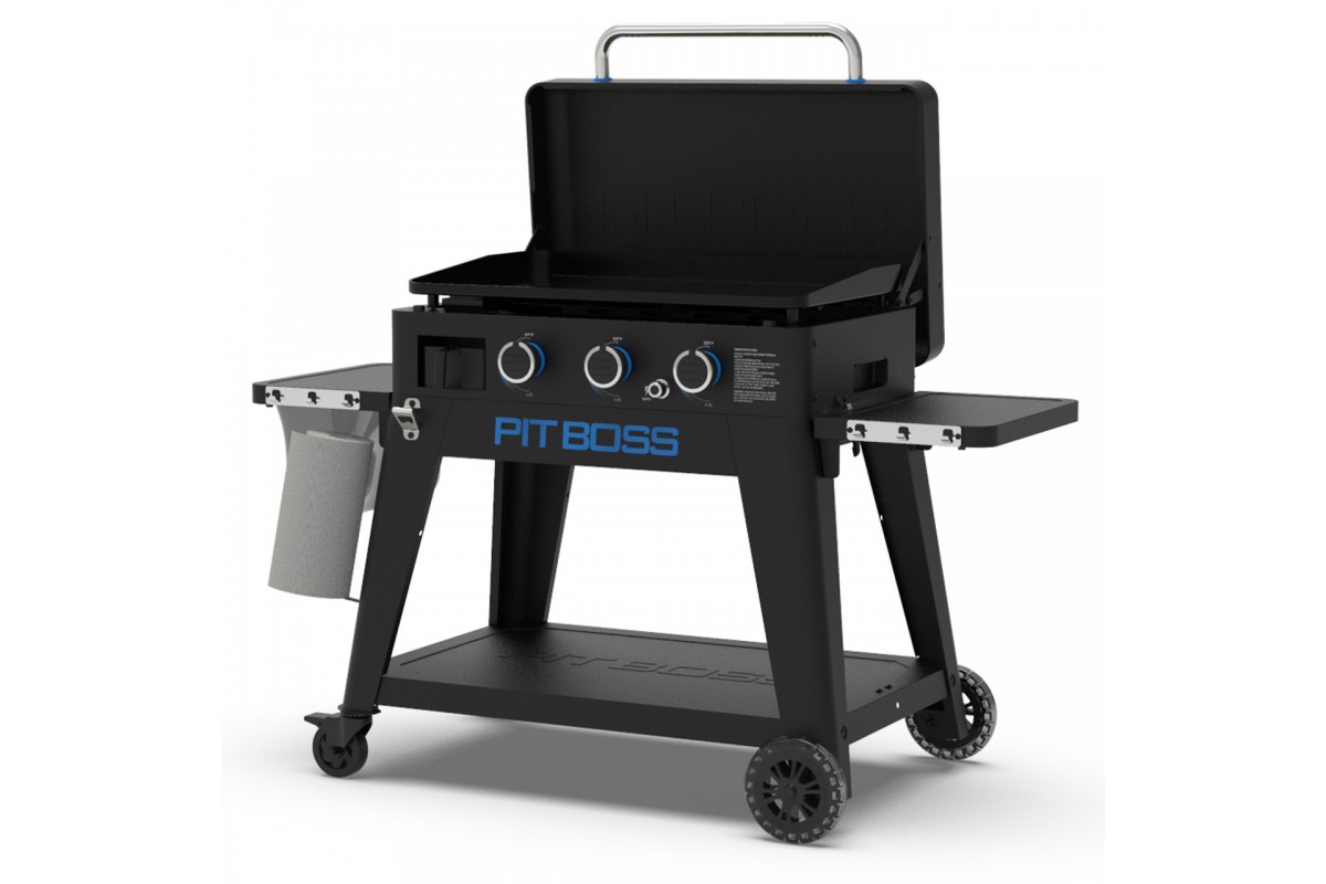 Портативний газовий гриль-планча Pit Boss Ultimate, на 3 пальники, зйомний, зі столом, 10810