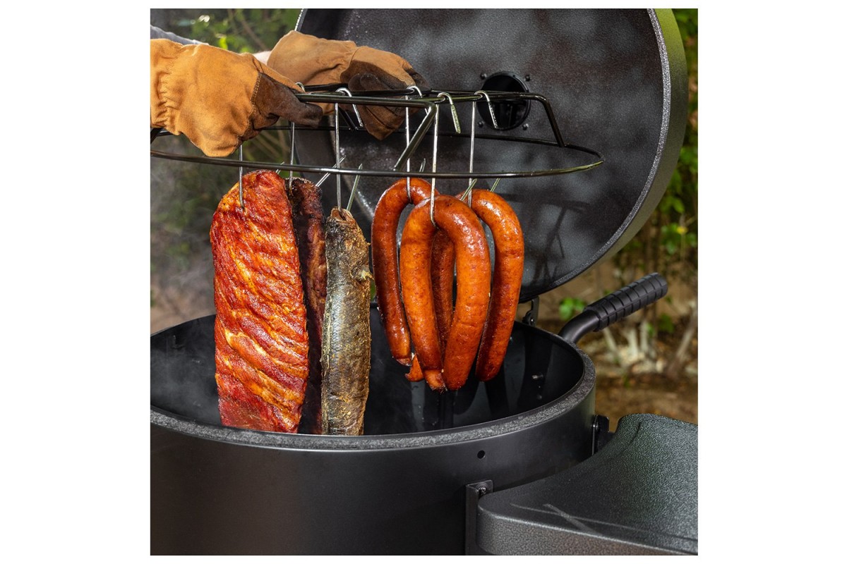 Вугільний смокер Pit Boss Champion, бочкова форма, коптильня-гриль, 10806