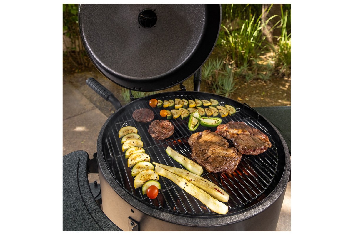 Вугільний смокер Pit Boss Champion, бочкова форма, коптильня-гриль, 10806