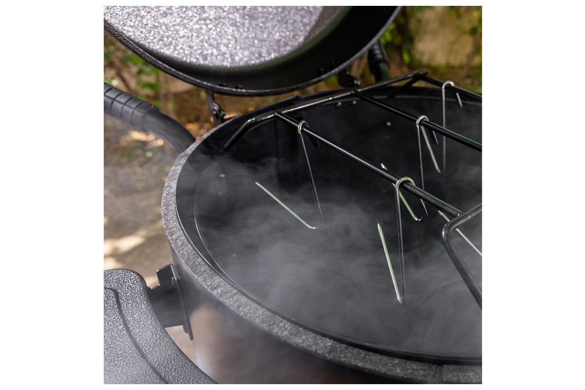 Вугільний смокер Pit Boss Champion, бочкова форма, коптильня-гриль, 10806