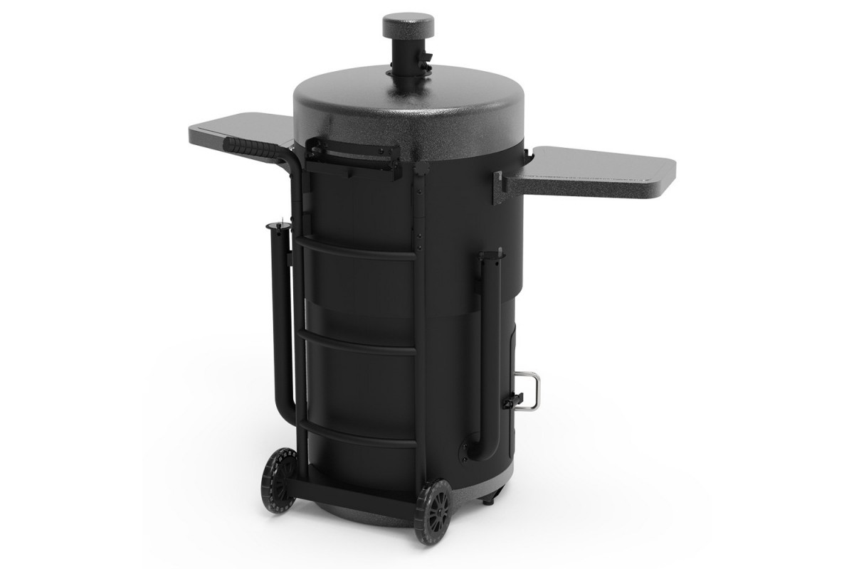 Вугільний смокер Pit Boss Champion, бочкова форма, коптильня-гриль, 10806